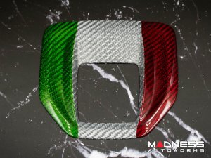 Alfa Romeo Stelvio Shift Gate Trim Panel - Carbon Fiber - Pre '20 - Italian Theme Alfa Romeo Stelvio Shift Gate Trim Panel - Carbon Fiber - Pre '20 - Italian Theme